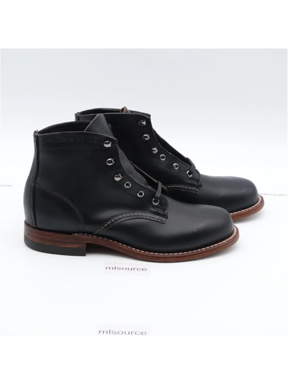 Wolverine 1000 Mile Men's Plain-Toe Original Made in USA Boots W05300 Black